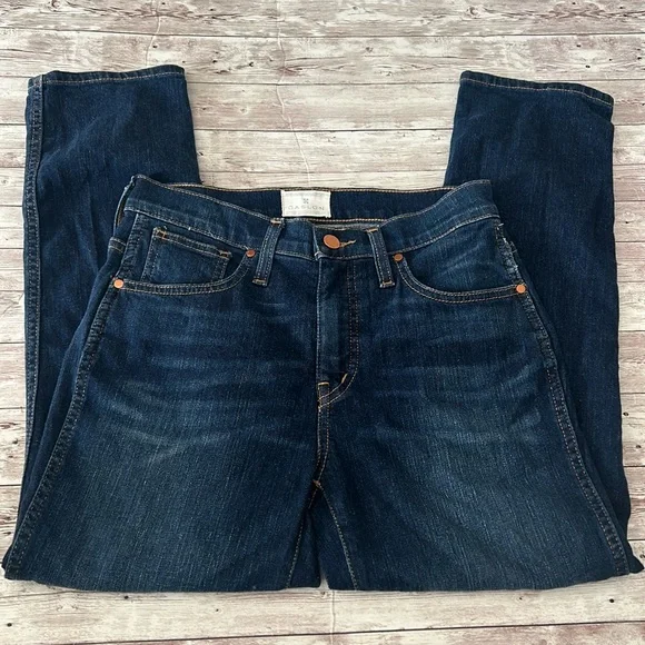 Caslon High Rise Straight Leg Dark Wash Jeans - Picture 1 of 10